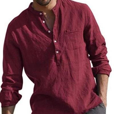 China wholesale Anti-wrinkle KX factory v neck beach designer shirts for men 2021 mens shirts plus size canvas for sale