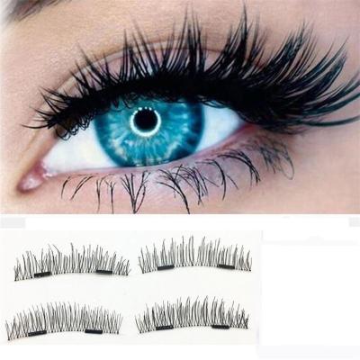 China Thick Handmade Natural Magnetic Eyelash Tools Mink Eyelashes Magnet Eyelash Makeup for sale