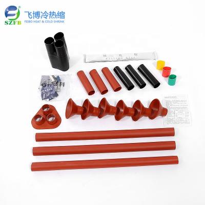 China WSY-10/3.3 150-240mm LOW VOLTAGE Power Cable Accessories 10KV Outdoor Heat Shrinkable Terminal Kits for sale