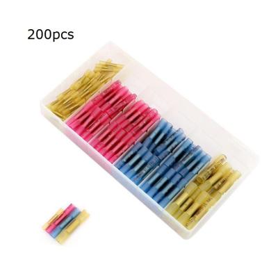 China Fire Retardant BHT 200pcs Electrical Wire Spice Waterproof Solder Joint HEAT SHRINK BUTT CONNECTORS kit for sale