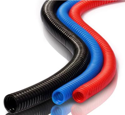 China Insulation Pad Color Large Diameter Black PE Bellows Wire Car Plastic Pipe for sale