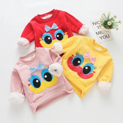 China Sunny Baby Breathable Autumn And Winter Baby Plus Thick Fleece Sweatshirt New Baby Warm Clothes for sale