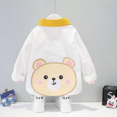 China Sunny Baby Breathable 2021 Children Clothing Baby Boy Spring And Autumn Cartoon Baby Shirt for sale