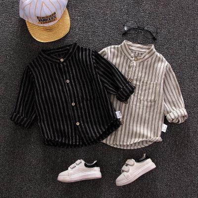 China Sunny Baby Children Clothing Baby Boys Breathable Spring and Autumn Striped Shirt for sale