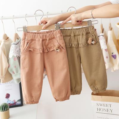 China Sunny Baby Children Pants Breathable Autumn Baby Cute 2020 Fashionable 0-4T Children Pants Girls Trousers for sale