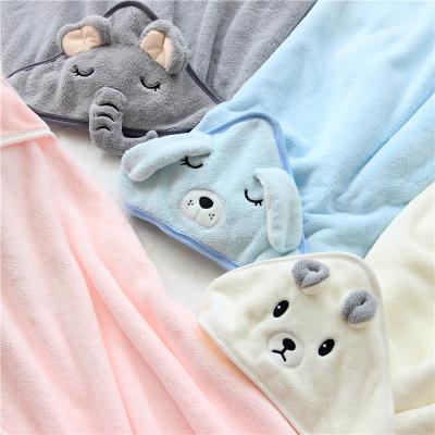 China Wholesale Sunny Baby Baby Bath Towel Square Kids Bath Towel Cartoon Hooded Baby Comforter Infant Wholesale for sale