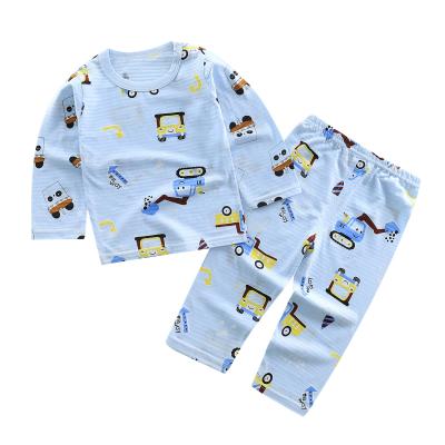 China Sunny Baby Summer New Children's Breathable Home Wear Thin Cotton Pajamas Suit for sale