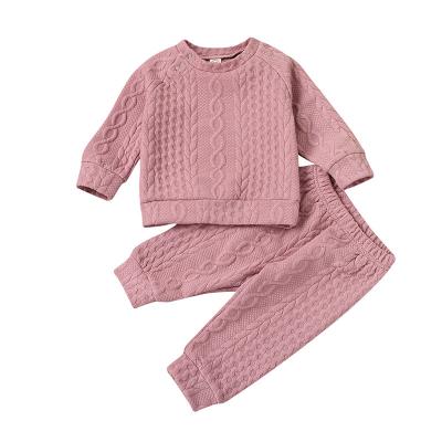 China 2022 Spring Sunny Baby Children's Clothing Casual and Autumn New Boys Girls Long Sleeve Top + Pants Set for sale