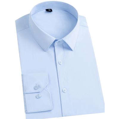 Κίνα Custom Formal Men's Anti-Pilling Business Shirt Latest Office Style Cotton Plus Size Shirts Pure Color Shirts προς πώληση