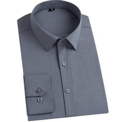 China Anti-pilling Good Selling Fashion Style Custom Not Easy To Fade Formal Handsome Men'S Nice Cotton Shirts High Quality Shirt Pure Color Shirts à venda