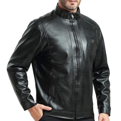 China Fashion Regular High Quality Leather Jacket Men Top Style Leather Jacket à venda