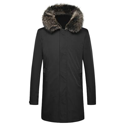 중국 2021 Anti-wrinkle Fashion Men Winter Coat Long Thin Thicken Warm Outwear Parkas 판매용