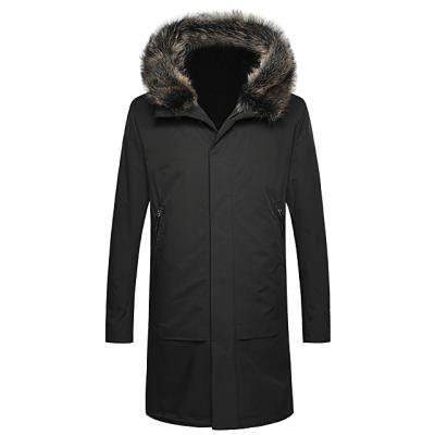 China Anti-wrinkle women coats hooded warm parkas with real fur jackets for sale