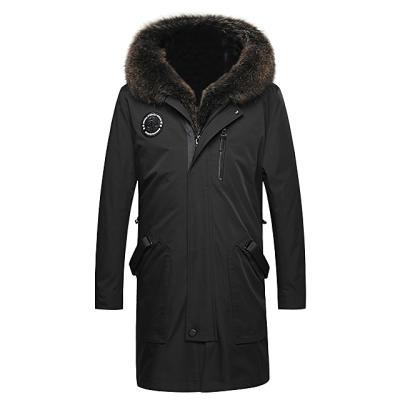 China 2021 Anti-wrinkle Winter Parkas Men's Winter Parkas Coats Fur Hooded Thick Collar for sale