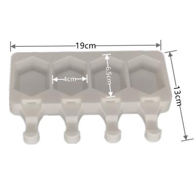 China Sustainable Custom High Quality Home Made Silicone Ice Cream Molds Popsicle Mold for sale