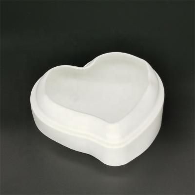 China Viable Wholesale Food Grade Non-Stick 3d Heart Shape Cake Mousse Mold Silicone Baking Cake for sale