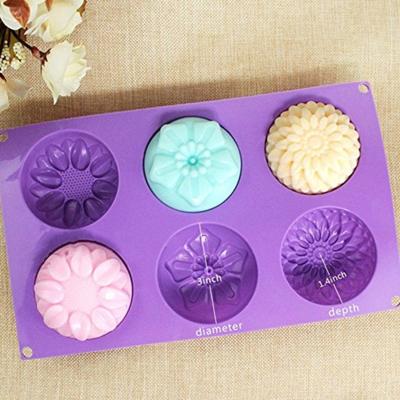 China Viable hot sale silicon molds silicone candle soap cake chocolate mold for soap making for sale