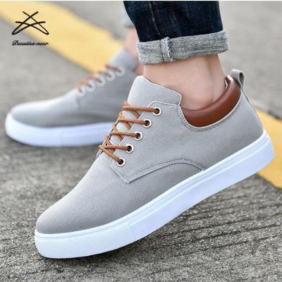 China 39-44 Fujian Lot Breathable Cheap Running Shoes Mans White Canvas Promotion Product Casual Shoes for sale