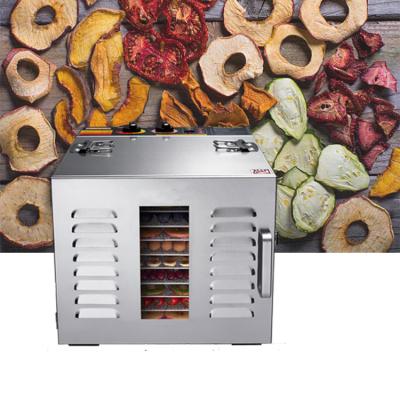 China Hotels GUNDEER 10 Tiers Household 1000W Stainless Steel Fruit Dehydrator Vegetable Drying Dehydrate Fruit Machine for sale