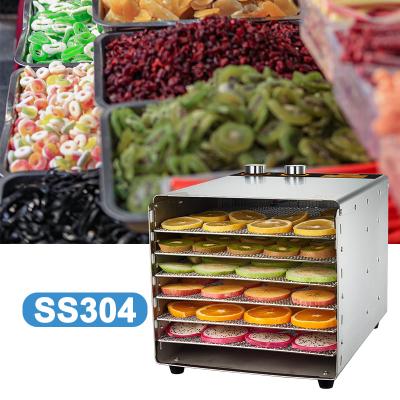 China food & Beverage Factory Household Inlaid Glass Door 6 Trays Fruit Meat Drying Machine Food Dehydrator 500w for sale