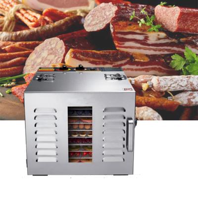 China Hotels GUNDEER 1000W stainless steel household fruit vegetable undamaged oregano drying root dryer mahine dehydrator 10 trays for sale