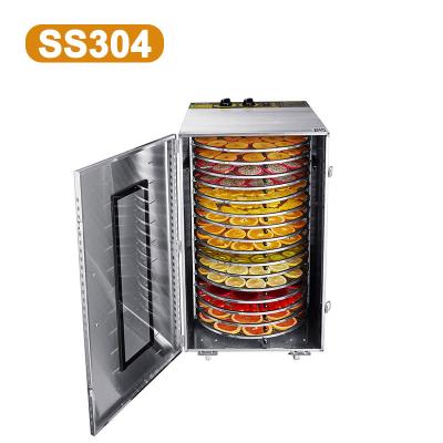 China food & Beverage Plant 16 Trays 1800W Rotary Fruit Drying Machine Food Dehydrator for sale