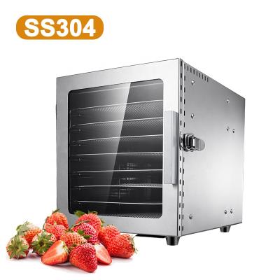 China food & Beverage Factory Gundeer 8 Trays Home Use Stainless Steel Fish Meat Herbs Fruit Vegetable Dryer Food Dehydrator Drying Machine with Latest Design for sale