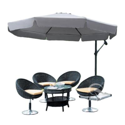 China Chinese Fashion High Quality Waterproof Restaurant Patio Black Umbrella for sale