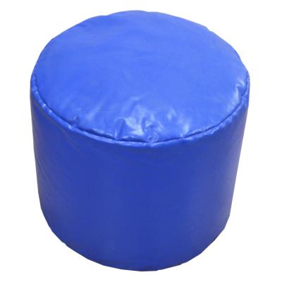 China Removable cover around blue PU or leather ottoman poufs sneak for sale