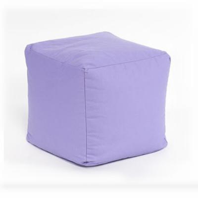 China Modern Square Cube Bean Bag Chair Foot Stool In Removable Cover for sale