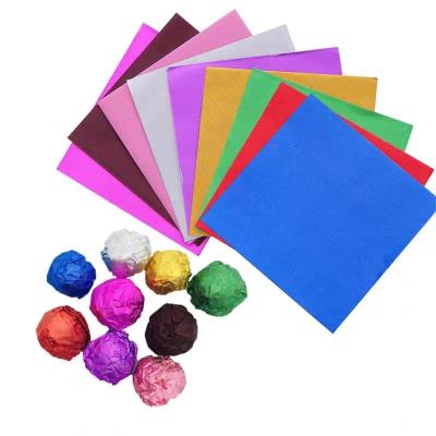 China Eco-friendly Customized Food Grade Aluminum Foil Roll Chocolate Wrapping Paper for sale