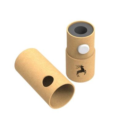 China Certified Biodegradable Custom Customize 1ml Child Resistant Cardboard Kraft Craft Paper CR Tube With Kraft Child Safe Packaging for sale