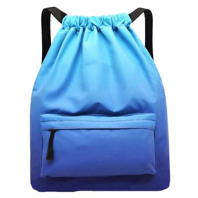 China Waterproof Wholesale Cheap High Quality Polyester Drawstring Backpack Bag with Custom Logo for sale