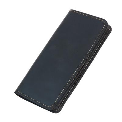 China RFID Customized Fashion Wallet High Quality Leather Men Front Pocket Wallets for sale