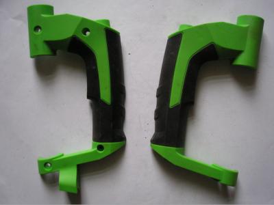 China Cusomized multi shot injection molding twin color ABS+TPR overmoulding parts for sale