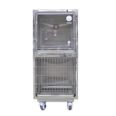 China Hot Sale Small HEIZLE Pet Oxygen Cage 304 Stainless Steel Pet Treatment Animal Hot Oxygen Cage for sale