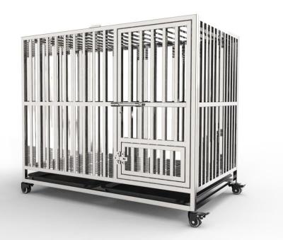 China High Quality High Quality Stocked Duty Stainless Steel Metal Dog Cages for sale