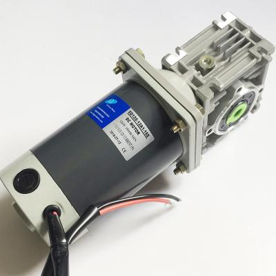 China Waterproof DC Gear Motor 24v Motor With Worm Gearbox And Low Speed ​​And High Torque for sale