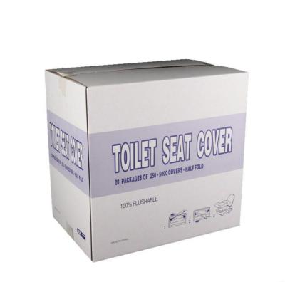 China Disposable Bulk 250 Sheets Packed 100% Flushable Toilet Paper Disposable Toilet Seat Covers 1/2 Times for sale