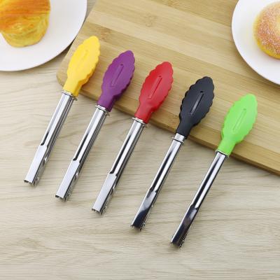 China Kitchen Utensils Kitchen Utensils Mini 7 Inch Nylon Tongs Salad Tip Bread Food Sustainable For Baking for sale