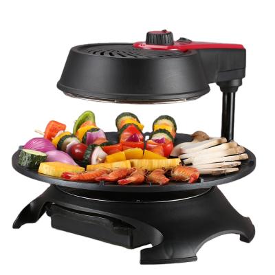 China Outdoor 6 in 1 Household Smart Automatic Barbecue Easy Cleaning Electric Smokeless Grill with Timer for sale