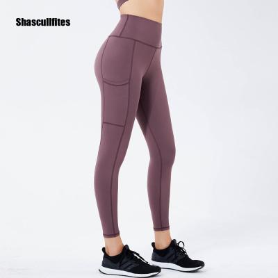 China Shascullfites GS30204 Breathable Active Yoga Gaiters With Phone Pockets Fashion Gym Gaiters For Women Booty Lift Yoga Pants for sale