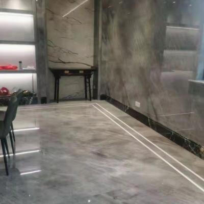 China Modern High Grade Decoration TV Background Wall Fine Slabs Marble Tiles 100% Natural Marble London Gray Polished Kitchen 5 Years for sale