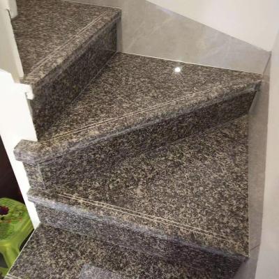 China Large Supply Modern High Quality Dark Gray Slate Ice Blue Granite Stairs Natural Stone Tiles Cut to Size for sale