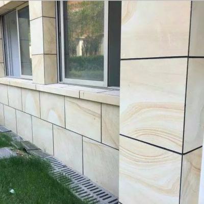 China Factory Rustic Quarry Veins Yellow Sandstone For Slabs And Tiles High Quality Yellow Sandstone For Pool Wall for sale