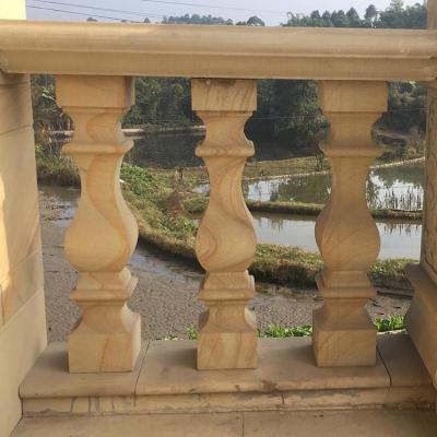 China Natural Solid Roman SandStone Pillars Columns For Factory Customized Design Sale for sale