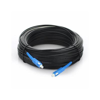 China Outdoor FTTH FTTH Drop Cable Optical Fiber With Steel Messenger for sale