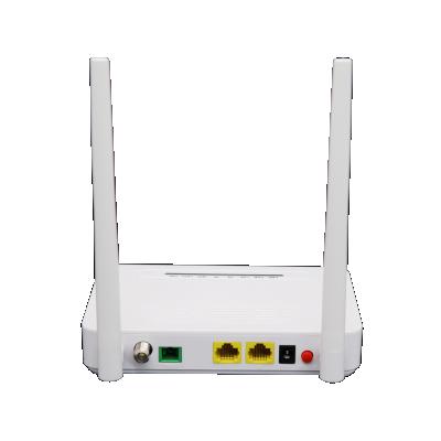 China FTTH Fiber Optic Equipment HT8502WT XPON ONU 1GE+1FE+WiFi (2.4G) +CATV (WDM) for sale