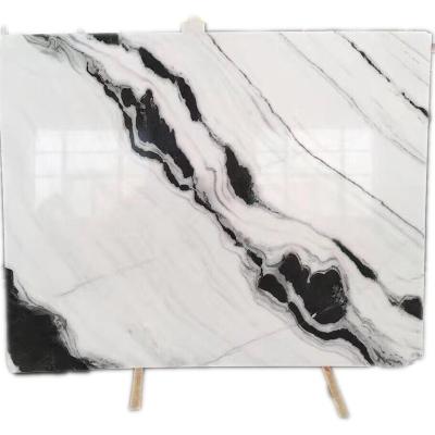 China Chinese China Panda Slabs White Marble Tiles 60X60 For Interior for sale