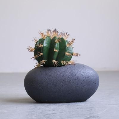 China Artificial Cacti Desert Cactus Eggs Dinosaur Sandstone Succulent Plants Potted Glossy Style Environmental Friendly For Home Indoor Decoration for sale